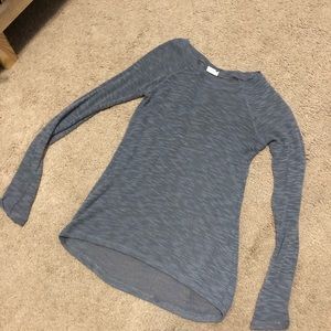 Sheer long sleeve shirt